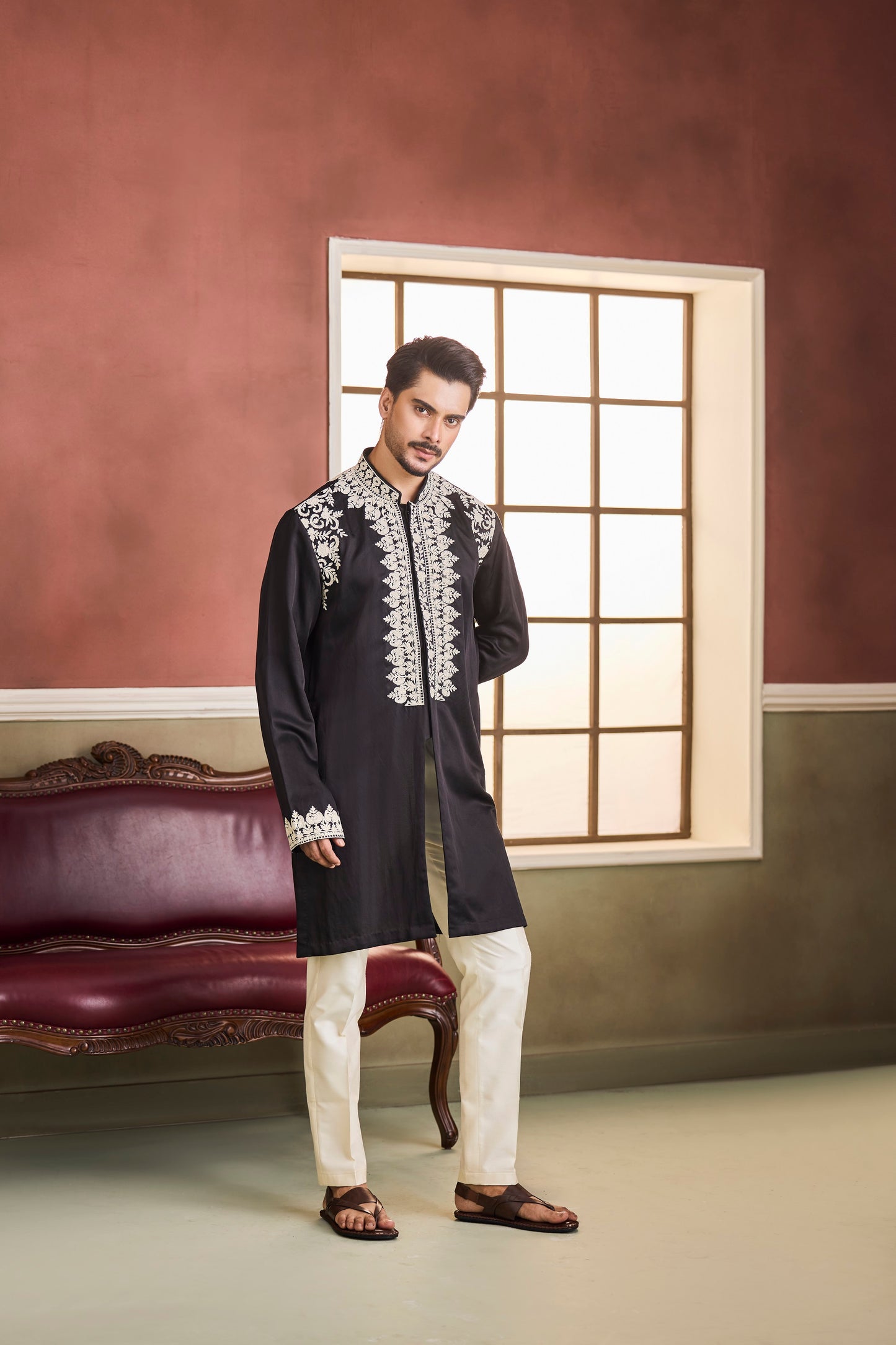 Imperial Black Kurta Set