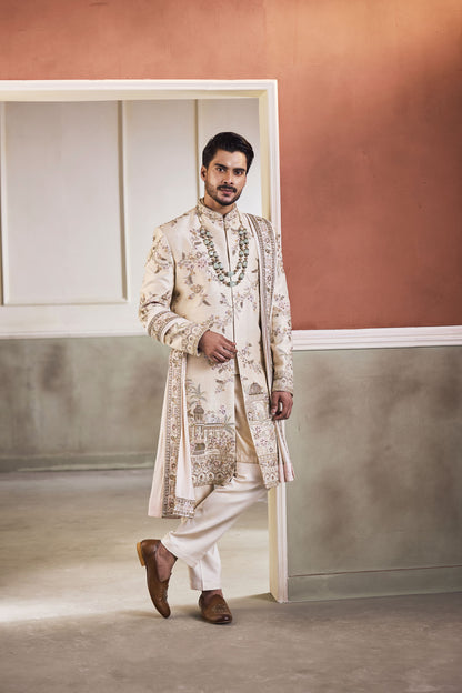 Krishna Sherwani Set