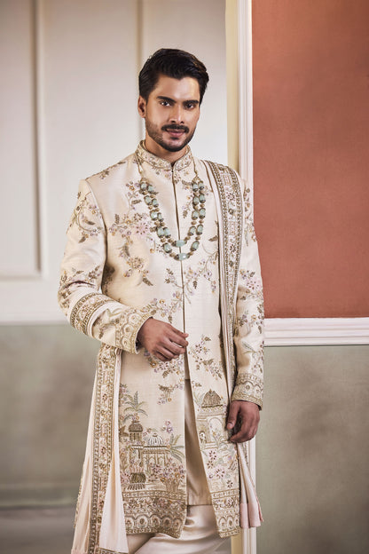 Krishna Sherwani Set