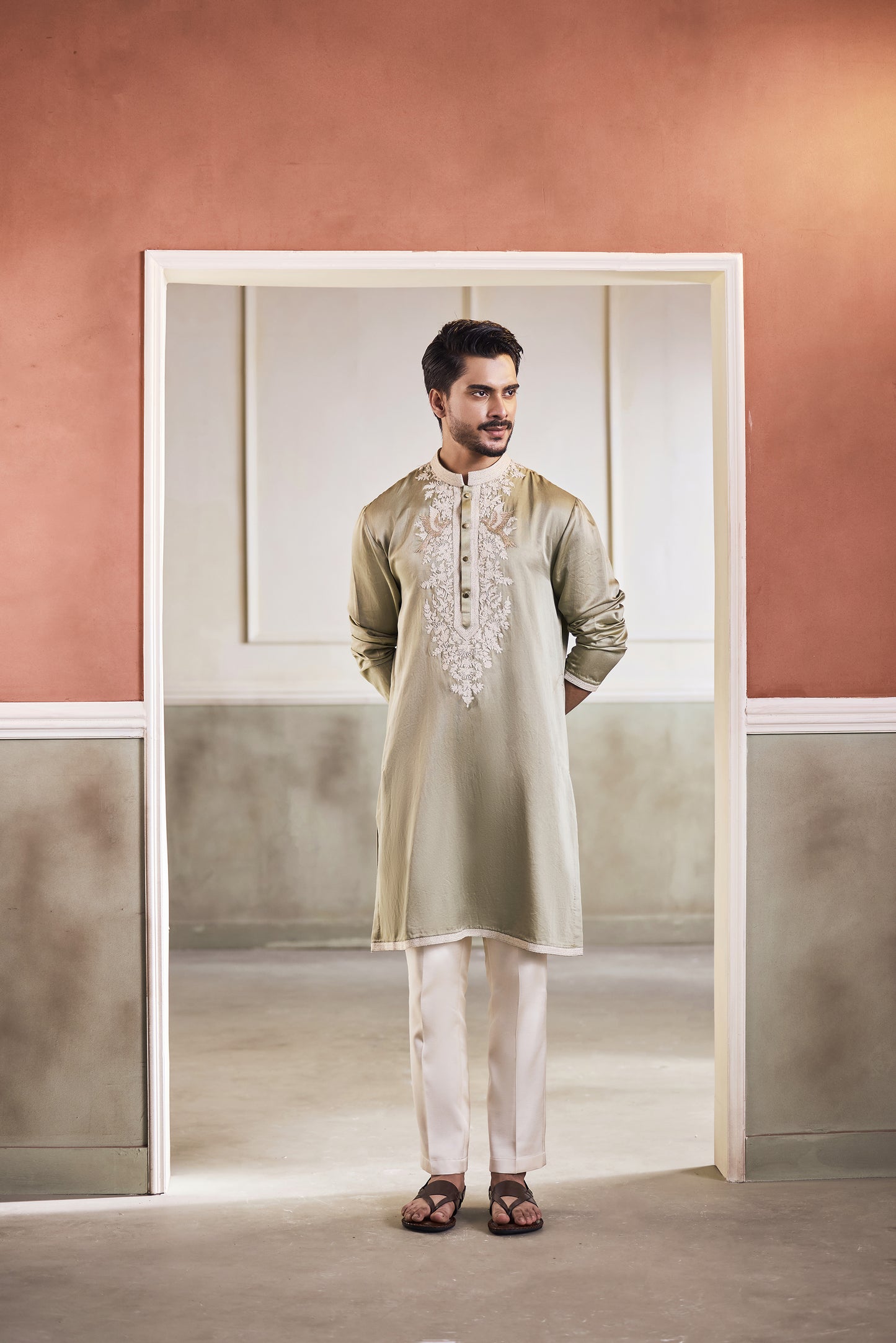 Golden Bird Kurta Set