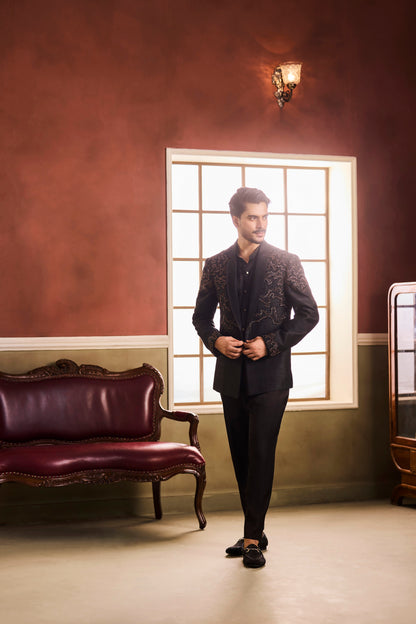 Ayushmaan Green Jacket Set