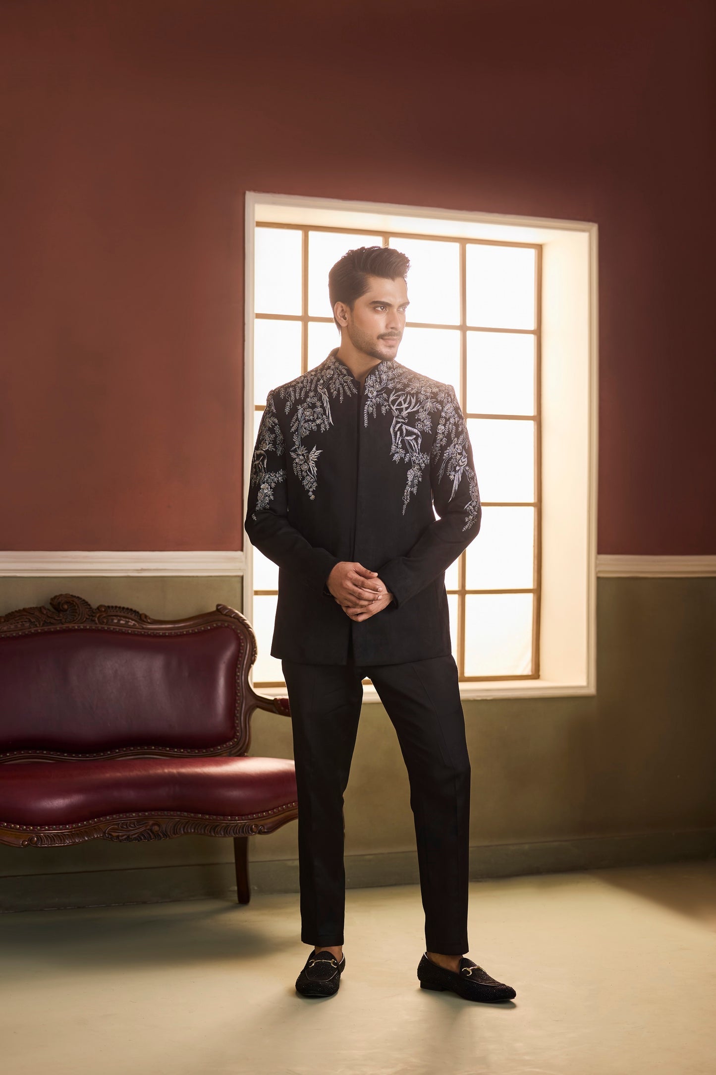 Midnight Flair Jacket set