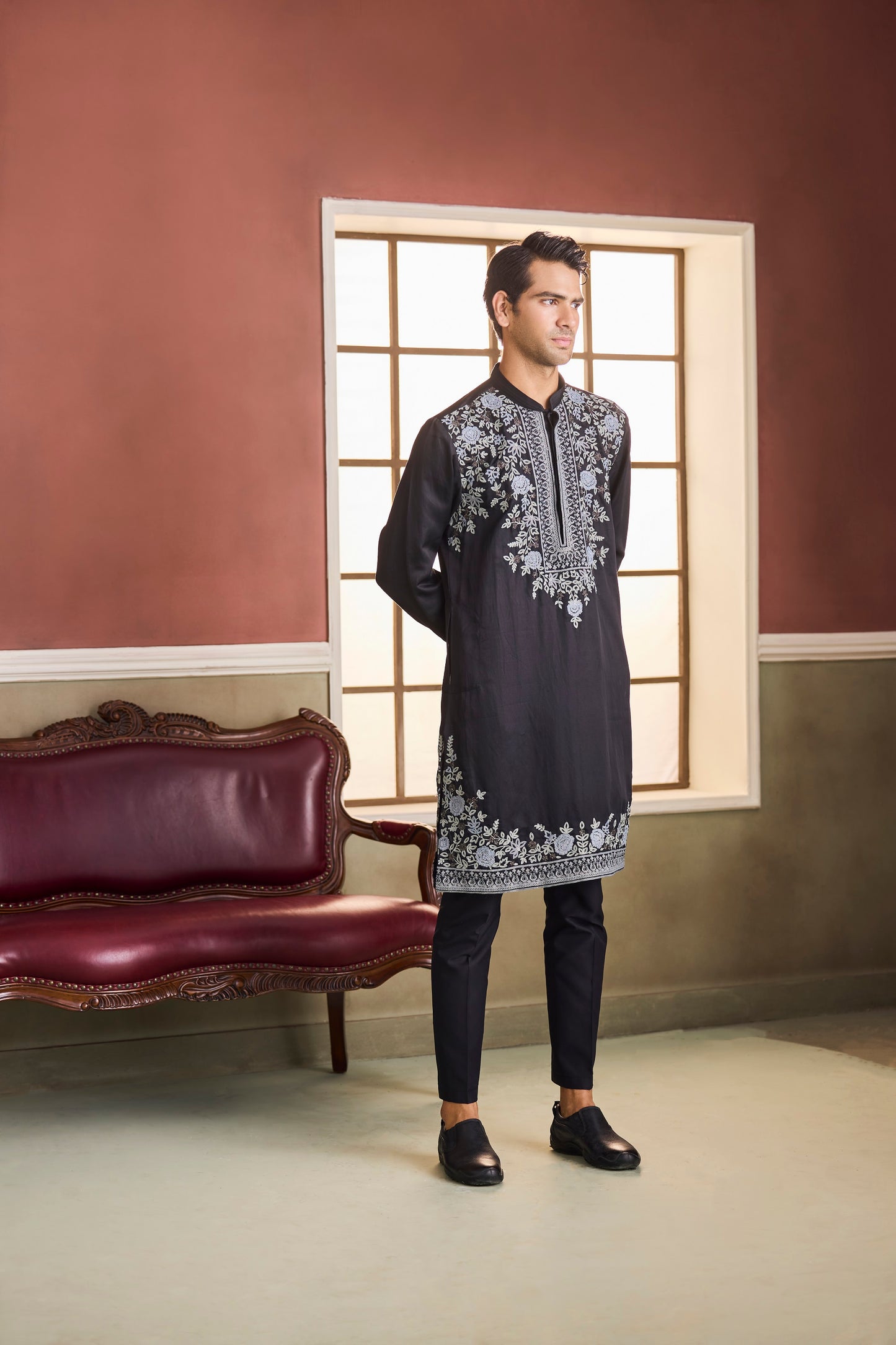 Karan Black Kurta Set