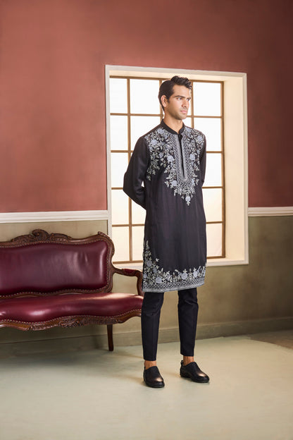 Karan Black Kurta Set