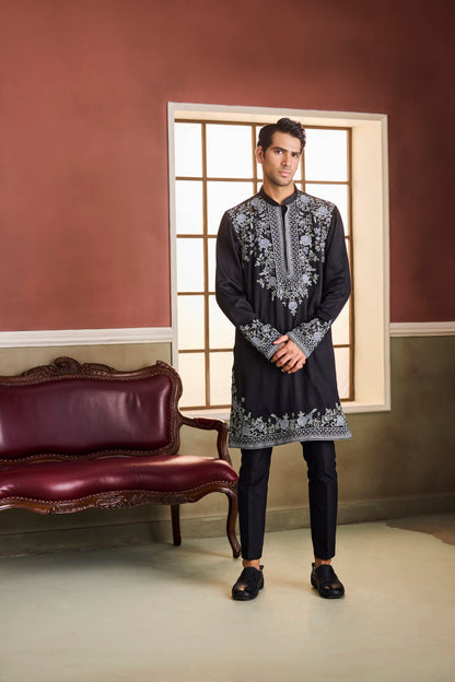 Karan Black Kurta Set