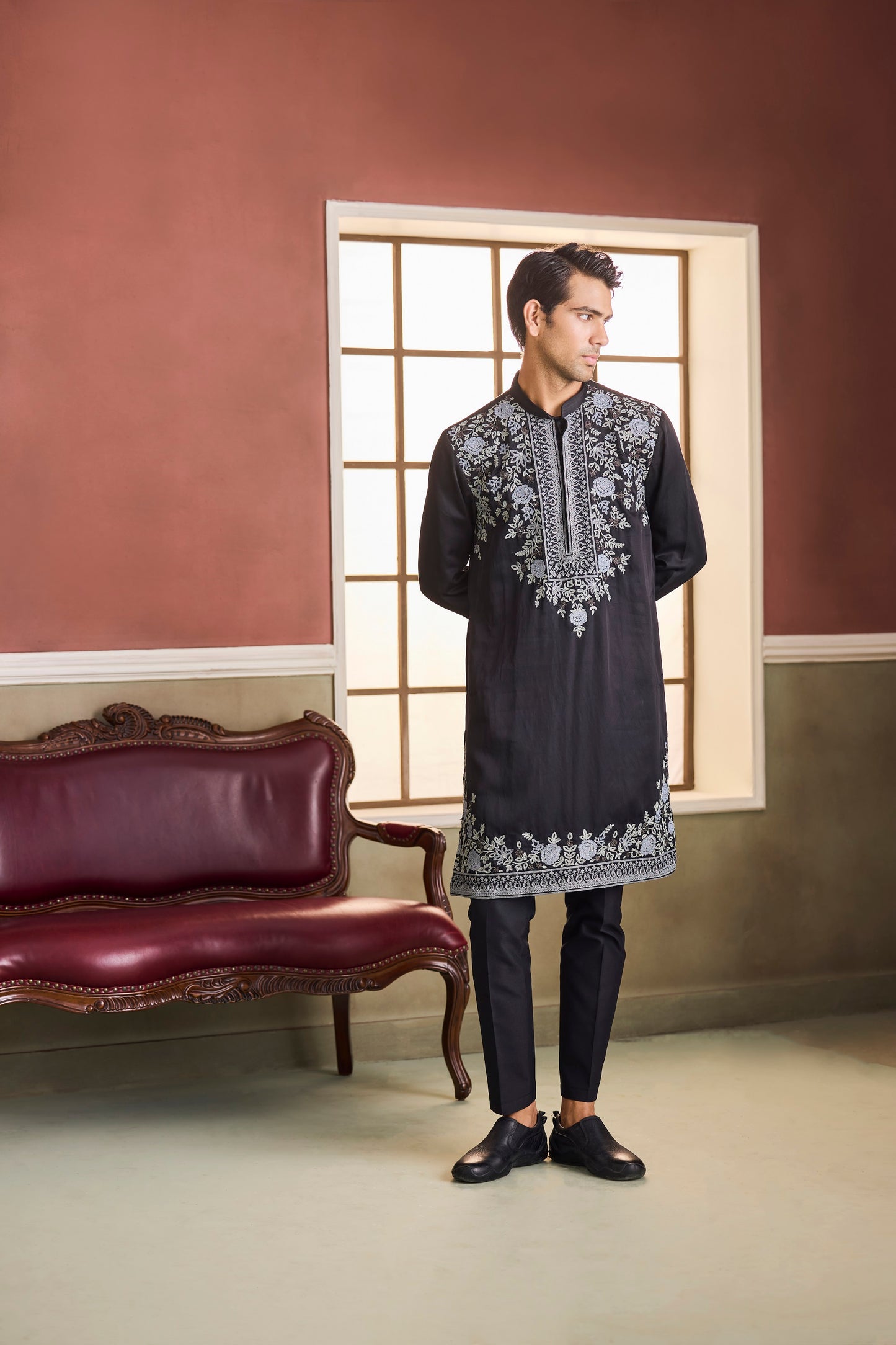 Karan Black Kurta Set