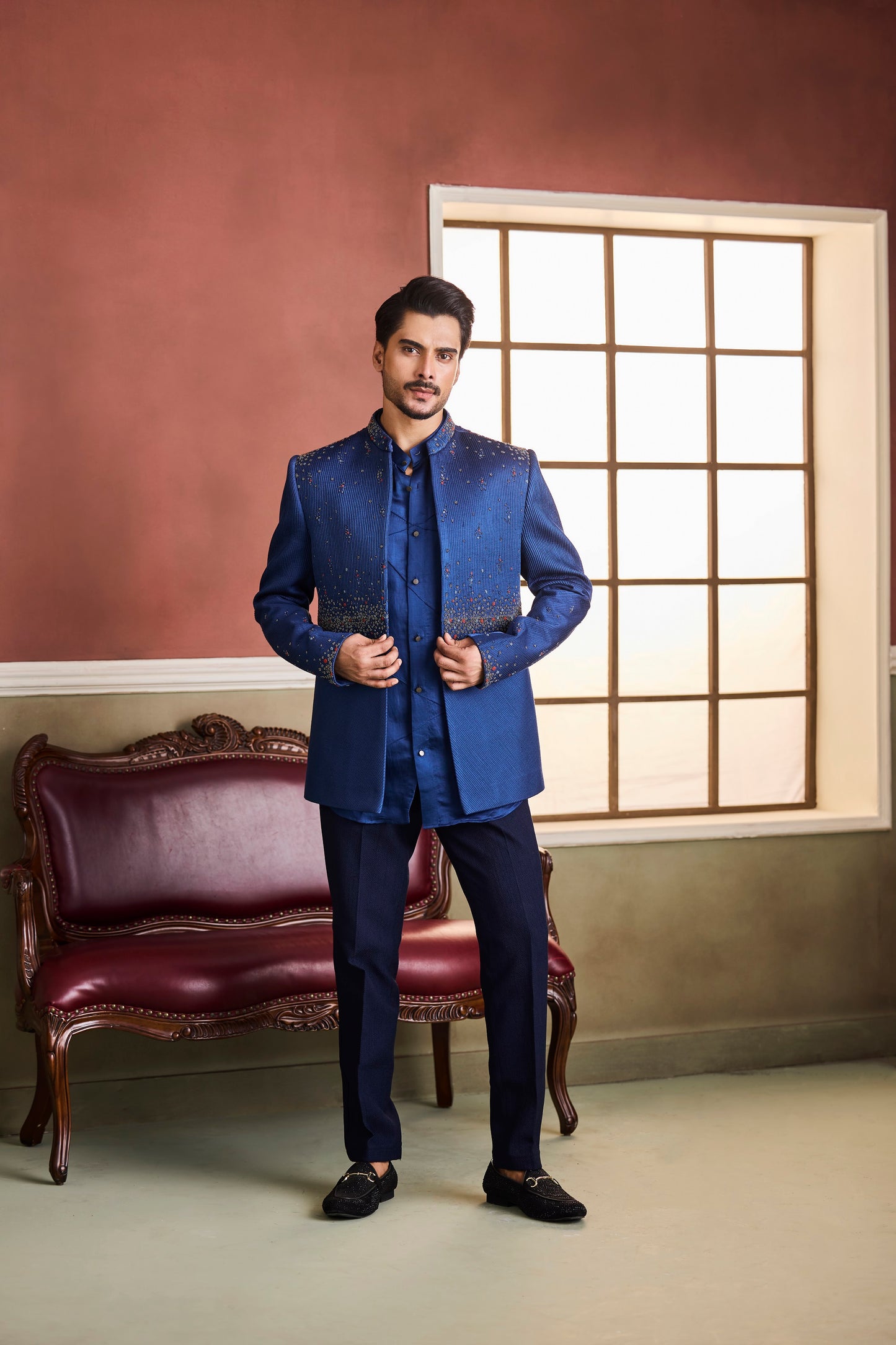 Gun Metal Jacket Set