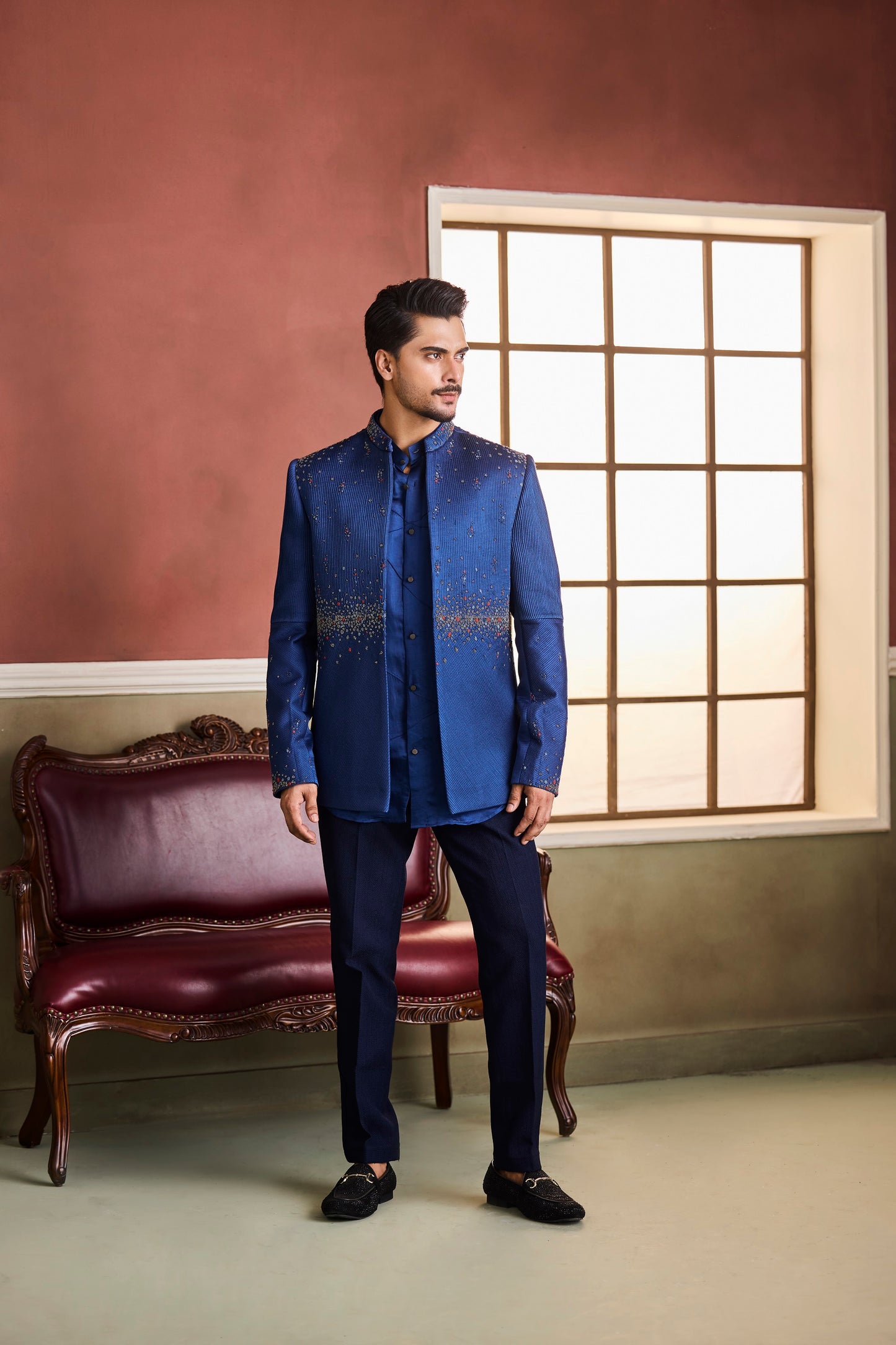 Gun Metal Jacket Set