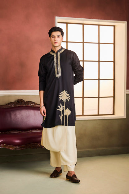 Golden Palm Kurta Set